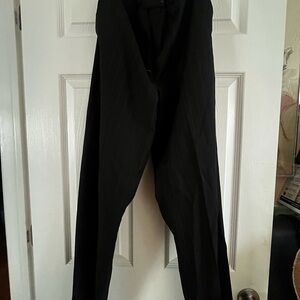 Black Striped Business Pants